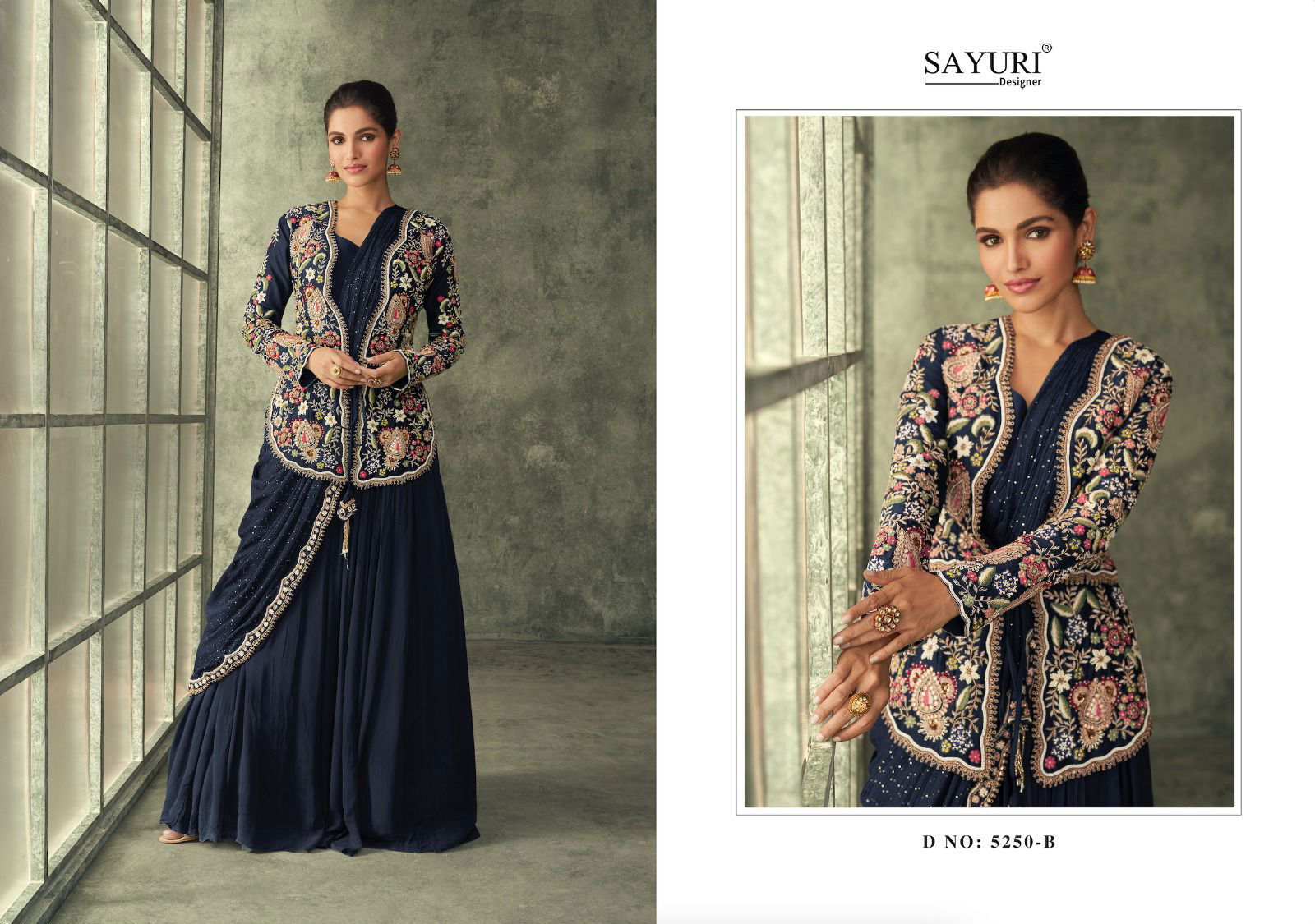 Sayuri Evergreen Special 5250 Wedding Wear Designer Gown Catalog
